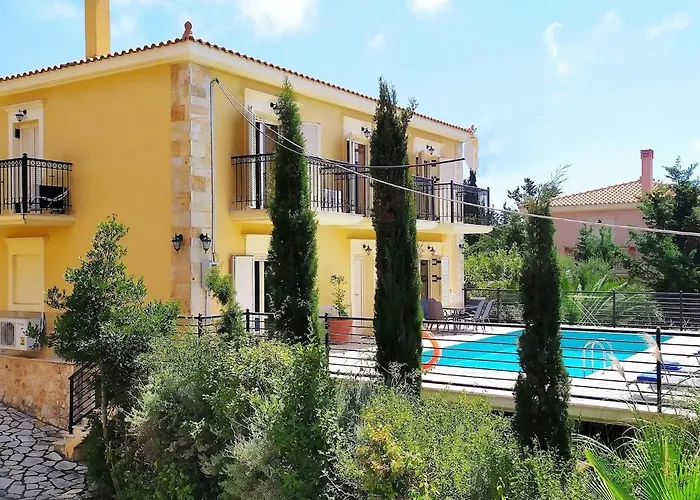 3 Bedroom Villa, Private Pool, Sea Views, Kefalonia Tzamarelata