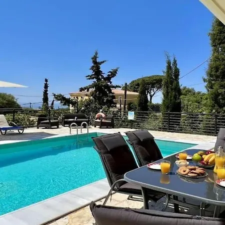 3 Bedroom Villa, Private Pool, Sea Views, Kefalonia فيلة *